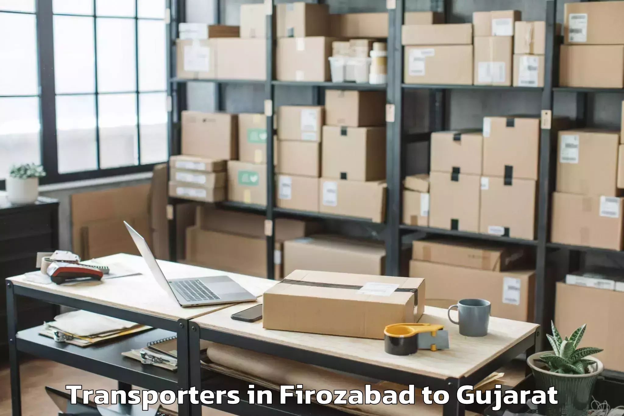 Comprehensive Firozabad to Adalaj Transporters